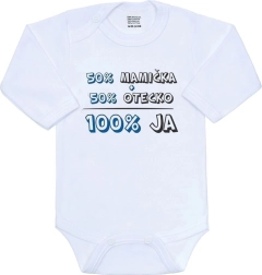 New Baby baba body 50% anya + 50% apa - 100% én kék