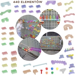 Masterkidz építőkészlet golyópálya STEM Tábla 440 darab