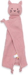 Rózsaszín muszlin alvókendő cicával
