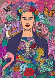 Trefl puzzle Premium Plus Frida Kahlo – Kivirágzott lélek, 1000 darab
