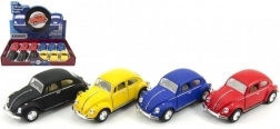 Fém modell KINSMART VOLKSWAGEN Beetle visszahúzós, 13 cm