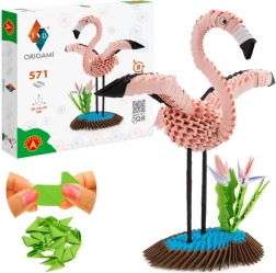 Alexander kreatív origami 3D flamingó készlet
