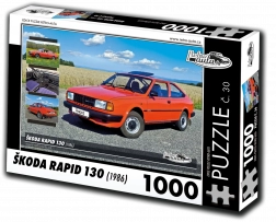 retro-autó puzzle škoda rapid 130 1000 darab