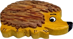 Fából készült sünis mágnes – kézzel faragott dekoráció