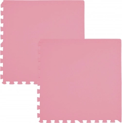 HUMBI habszőnyeg 120 × 60 cm, vízálló puzzle, rózsaszín, 2 darab