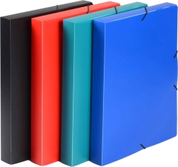 műanyag irattartó doboz gumipánttal A4 Classic, kék