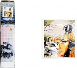 Gyémántfestés Macskaszempár 30 × 40 cm