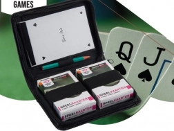 2 csomag kártya tokban jegyzettömbbel és ceruzával