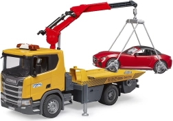 Bruder Scania Super 560R vontató készlet autóval