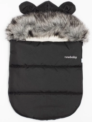 Téli bundazsák NEW BABY Lux Fleece grafitszürke