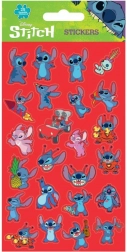 Lilo és Stitch matricák piros, 25 db