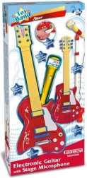 Bontempi rockgitár állítható állványos mikrofonnal
