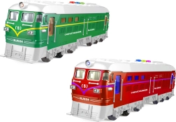 Vonat lendkerékkel és effektekkel