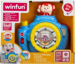 Fényképezőgép felugró majommal