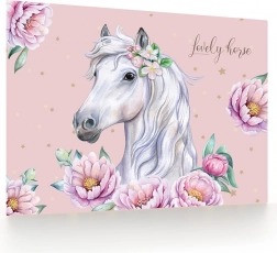 Romantikus ló mintás asztalterítő 60x40 cm