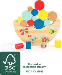 Kis láb motorikus játék – erdei egyensúlyozó játék