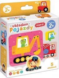 CzuCzu járműves kirakó – 5 készlet, egyenként 4 darabbal