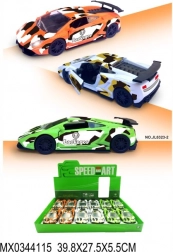 LAEVEGOS fém sportautó modell nyitható ajtókkal és felhúzós hajtással