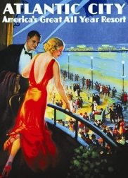 Puzzle poszter Atlantic City 1000 darabos