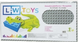 Építőalap Junior 16x32 szürke