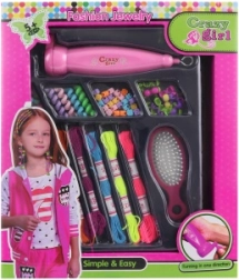 Gyöngy- és zsinórfonó hajdíszítő