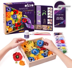 Okto freedom alkotó készlet virágokkal fahatárban