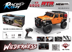 WILDERNESS RTR 1:10 távirányítós terepjáró autó, narancssárga