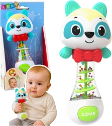 Macis bébirázó színes golyókkal, 17 cm