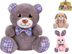 Plüssállatka 15 cm masnival – babáknak