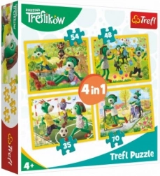 Puzzle 4 az 1-ben Treflik család