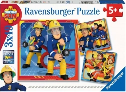 Ravensburger puzzle Tűzoltó Sam a mentésben 3x49 darab