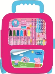 Rózsaszín gurulós PEPPA PIG rajzkészlet gyerekeknek