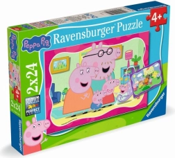 Peppa malac puzzle 2×24 darab Ravensburger