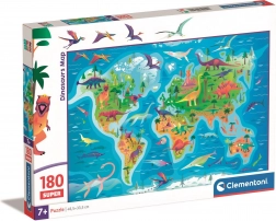 Clementoni puzzle – dinoszaurusz térkép, 180 darab