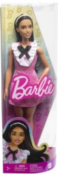 Barbie Fashionistas baba rózsaszín kockás ruhában