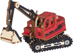 Fa 3D puzzle markoló – piros