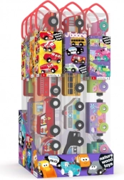 Fa kisautók készlete hengeres dobozban – 4 jármű