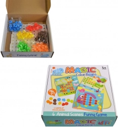 Mozaik színes sablonokkal, 96 darab