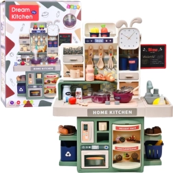 Gőzzel, fényekkel és hangokkal működő gyerekkonyha – 33 kiegészítő