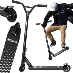 STIV kaszkadőr roller 100 mm kerekekkel, megerősített szerkezet, fekete GIMME