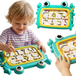 Woopie Montessori mágneses labirint türkizkék rák