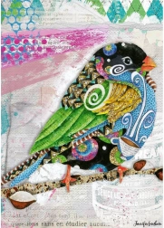 Ravensburger puzzle Absztrakt madár 1000 darab