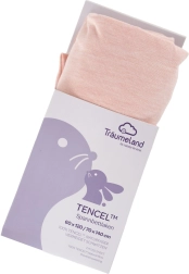 Träumeland Tencel uni rose smoke gumis lepedő