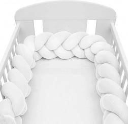 Új BABY muszlinkörfonat kiságyhoz, fehér