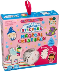 Színváltós fürdőszobai matricák Misztikus lényekkel, tároló hálóval