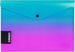 Patentgombos A5-ös ombre rózsaszín irattartó tasak