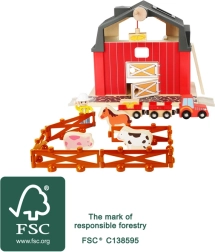 Fa tanya tartozékokkal SMALL FOOT, 19 darab