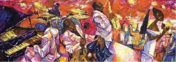 Panorámás kirakó ART PUZZLE A jazz színei 1000 darab