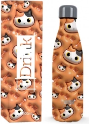 Termosz narancssárga macskával 500 ml