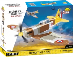 COBI Dewoitine D.520 repülőgép-építőkészlet (1:32), 335 elem